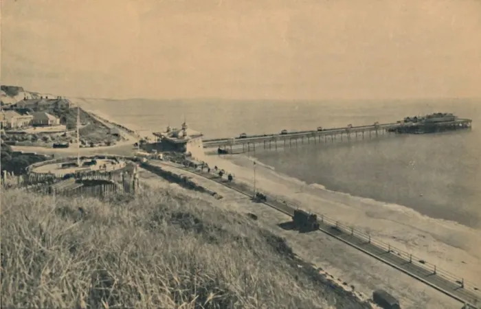 Framed Print : Boscombe Pier and Sea Front, 1929 Framed Print : Boscombe Pier and Sea Front, 1929