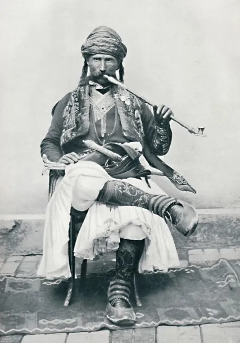 Framed Print : A Bosnian soldier, 1912. Artist: F Topiq Framed Print : A Bosnian soldier, 1912. Artist: F Topiq