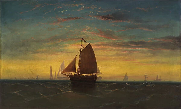 Boston Harbor, ca. 1860-1869. Creator: Charles Manger