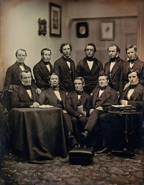 Boston Lawyers or Clergymen (?), ca. 1850. Creators: Josiah Johnson Hawes