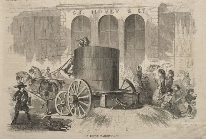 Framed Print : A Boston Watering-Cart, 1857. Creator: Winslow Homer (American, 1836-1910) Framed Print : A Boston Watering-Cart, 1857. Creator: Winslow Homer (American, 1836-1910)