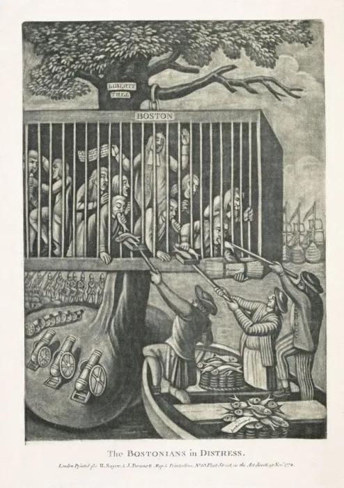 Framed Print : The Bostonians in Distress, 1774 Framed Print : The Bostonians in Distress, 1774