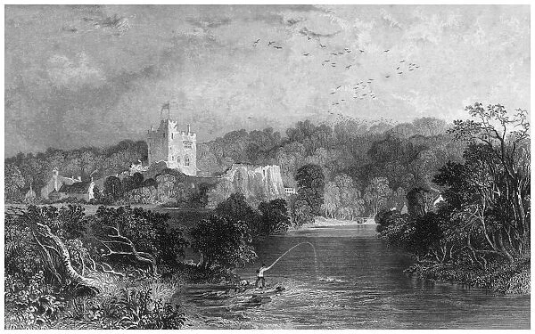 Bothal Castle, Northumberland, 19th century. Artist: J Sands