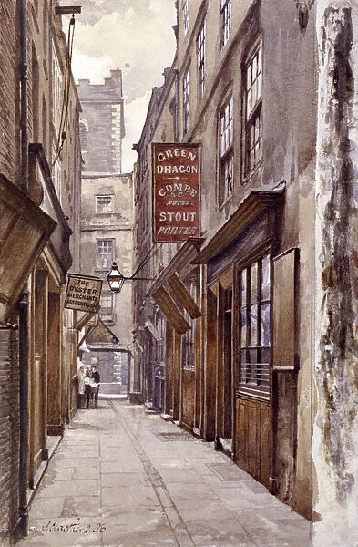 Botolph Alley, London, 1886. Artist: John Crowther