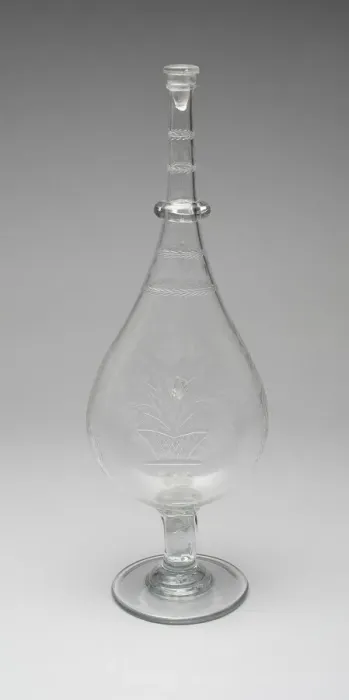 Framed Print : Bottle, 1850 / 60. Creator: New England Glass Company Framed Print : Bottle, 1850 / 60. Creator: New England Glass Company