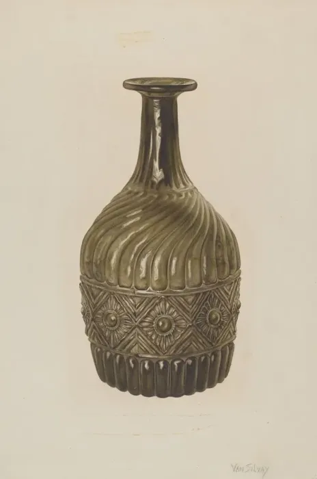 Framed Print : Bottle, 1935 / 1942. Creator: Van Silvay Framed Print : Bottle, 1935 / 1942. Creator: Van Silvay