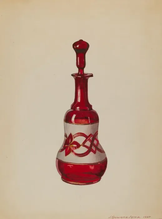 Framed Print : Bottle, 1937. Creator: J. Howard Iams Framed Print : Bottle, 1937. Creator: J. Howard Iams