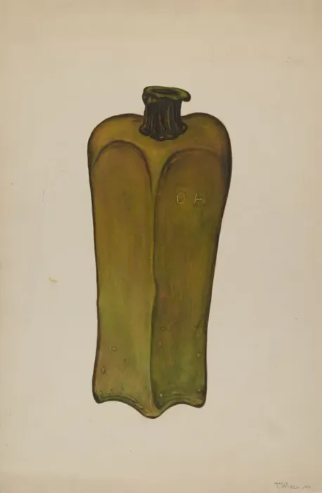 Framed Print : Bottle, 1940. Creator: Marie Lutrell Framed Print : Bottle, 1940. Creator: Marie Lutrell