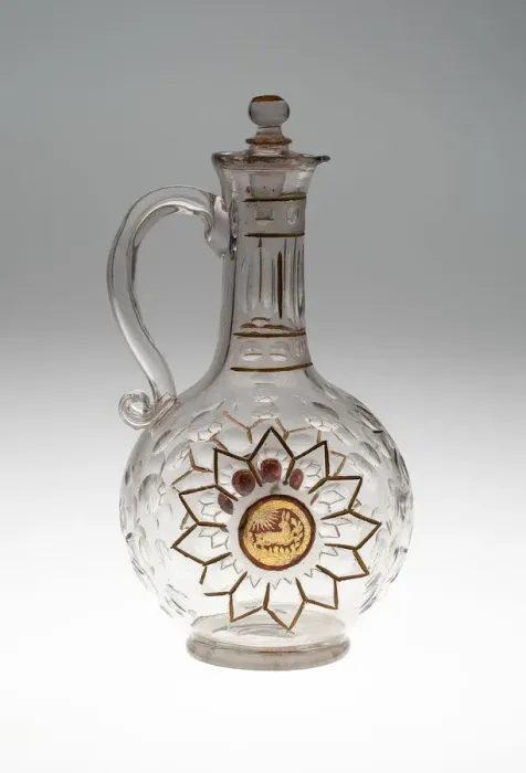 Framed Print : Bottle, Bohemia, c. 1730. Creator: Bohemia Glass Framed Print : Bottle, Bohemia, c. 1730. Creator: Bohemia Glass
