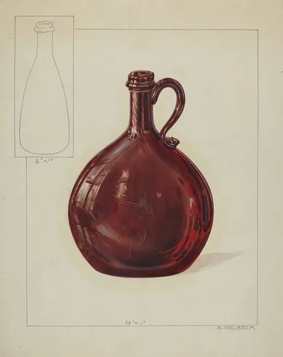 Framed Print : Bottle, c. 1936. Creator: Alfred Walbeck Framed Print : Bottle, c. 1936. Creator: Alfred Walbeck