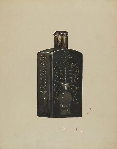 Bottle, c. 1936. Creator: Anna Aloisi