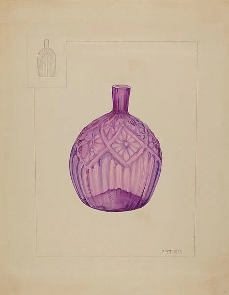 Bottle, c. 1937. Creator: Janet Riza