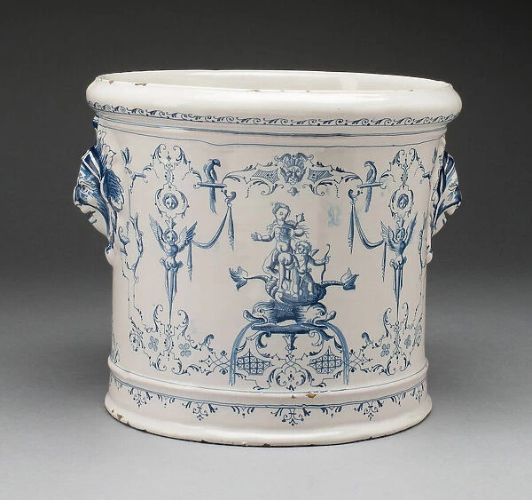 Bottle Cooler, Moustiers-Sainte Marie, 1700 / 1720. Creator: Clerissy Pottery Factory