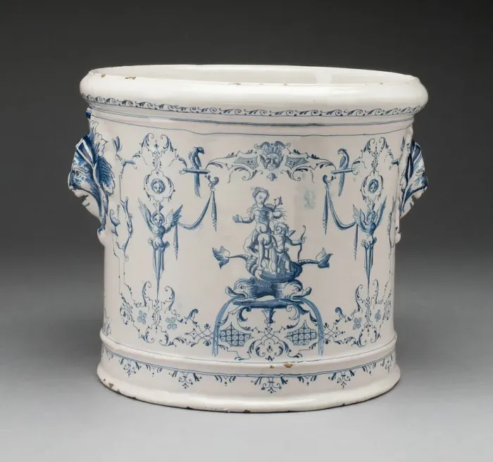 Framed Print : Bottle Cooler, Moustiers-Sainte Marie, 1700 / 1720. Creator: Clerissy Pottery Factory Framed Print : Bottle Cooler, Moustiers-Sainte Marie, 1700 / 1720. Creator: Clerissy Pottery Factory