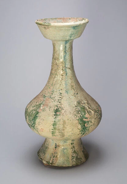 Bottle with Cupped Mouth and Mock Ring Handles, Eastern Han dynasty (A. D. 25-220)