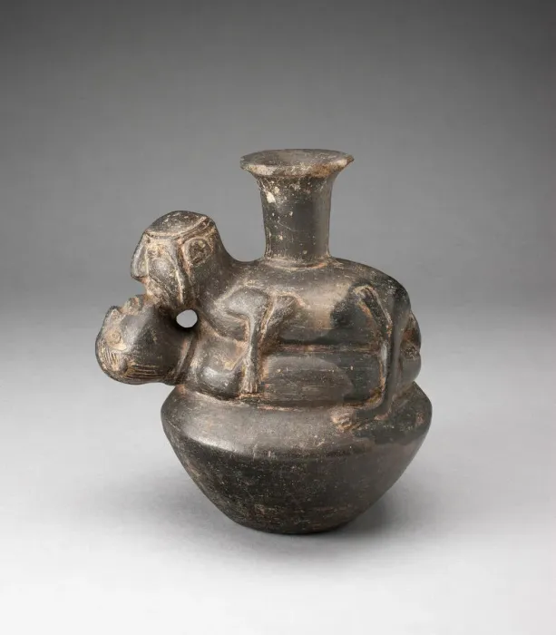 Framed Print : Bottle in the Form of an Amorous Couple, A. D. 1200 / 1450. Creator: Unknown Framed Print : Bottle in the Form of an Amorous Couple, A. D. 1200 / 1450. Creator: Unknown