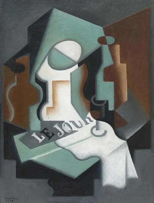 Framed Print : Bottle and Fruit-Dish, 1919. Creator: Juan Gris Framed Print : Bottle and Fruit-Dish, 1919. Creator: Juan Gris