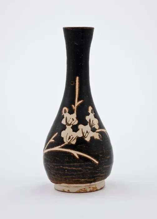 Framed Print : Bottle with reserve plum design, 1200s. Creator: Unknown Framed Print : Bottle with reserve plum design, 1200s. Creator: Unknown