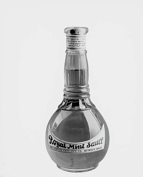 Bottle of Royal Mint Sauce made for Horton-Cato Mfg. Co. between 1900 and 1910. Creator: Unknown