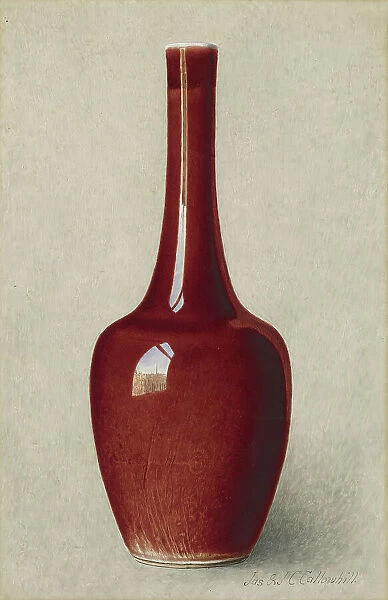 Bottle-shaped Vase, 1889-1896. Creator: James Callowhill