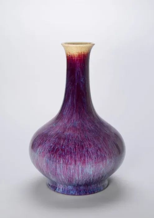 Framed Print : Bottle-Shaped Vase, Qing dynasty (1644-1911), c. 18th century. Creator: Unknown Framed Print : Bottle-Shaped Vase, Qing dynasty (1644-1911), c. 18th century. Creator: Unknown