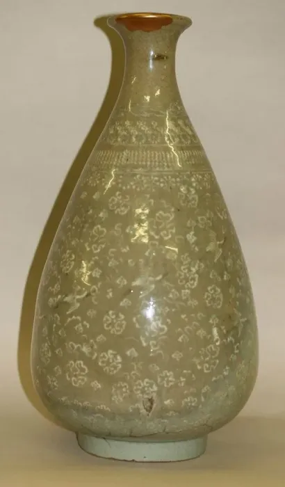 Framed Print : Bottle vase, Korea, 12th / 13th century. Creator: Unknown Framed Print : Bottle vase, Korea, 12th / 13th century. Creator: Unknown