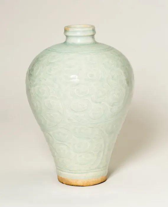 Framed Print : Bottle Vase (Meiping) with Stylized Spirals, Song dynasty (960-1279), 12th / 13th century Framed Print : Bottle Vase (Meiping) with Stylized Spirals, Song dynasty (960-1279), 12th / 13th century