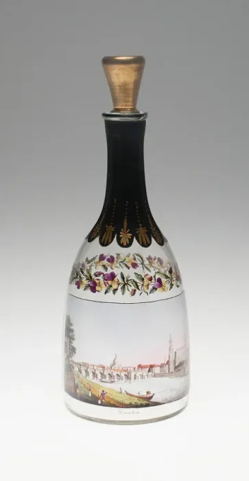 Framed Print : Bottle with a View of Dresden, Dresden, 1814. Creator: Samuel Mohn Framed Print : Bottle with a View of Dresden, Dresden, 1814. Creator: Samuel Mohn