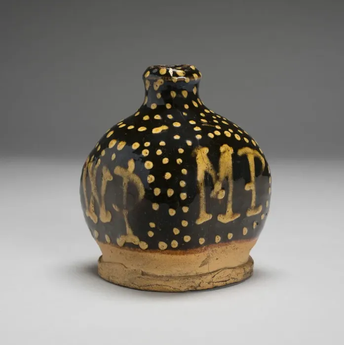 Framed Print : Bottle, Wrotham, 1700 / 25. Creator: Staffordshire Potteries Framed Print : Bottle, Wrotham, 1700 / 25. Creator: Staffordshire Potteries