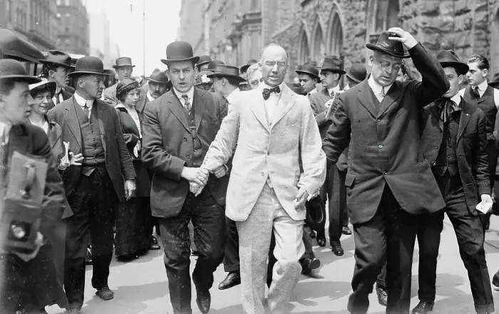 Framed Print : Bouck White arrested, 1914. Creator: Bain News Service Framed Print : Bouck White arrested, 1914. Creator: Bain News Service