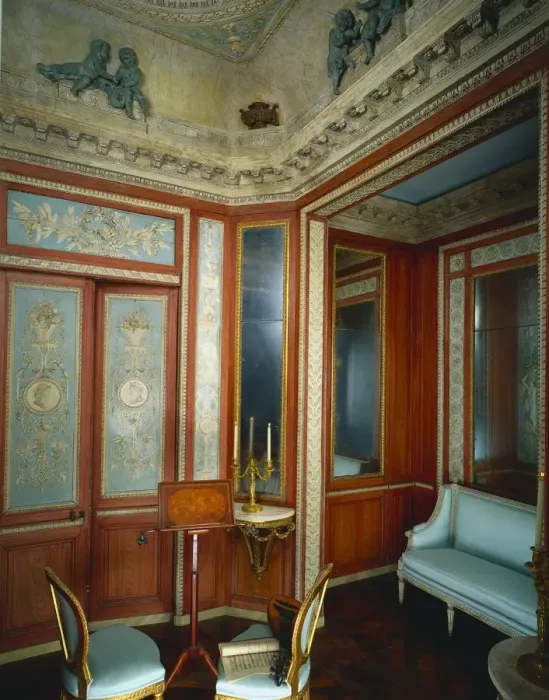 Framed Print : Boudoir from Hotel dHocqueville, Rouen, c Framed Print : Boudoir from Hotel dHocqueville, Rouen, c