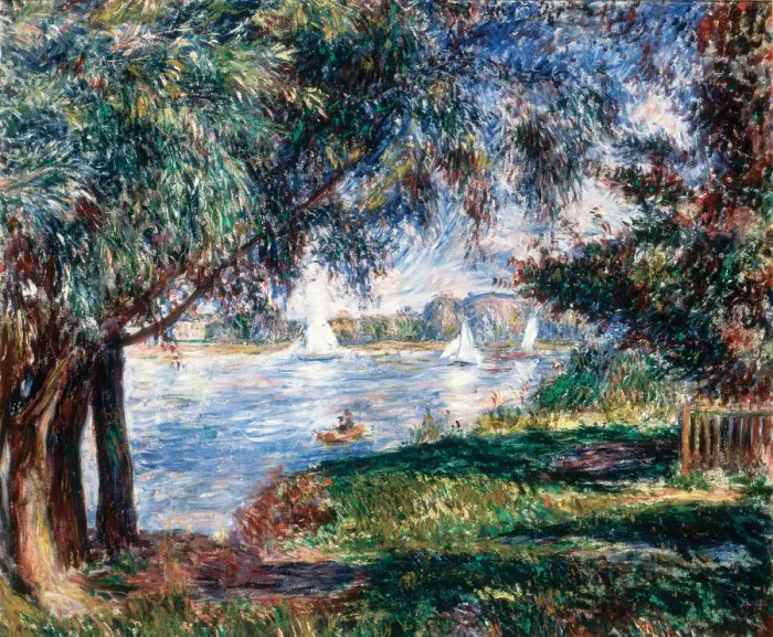 Framed Print : Bougival, 1888. Creator: Renoir, Pierre Auguste (1841-1919) Framed Print : Bougival, 1888. Creator: Renoir, Pierre Auguste (1841-1919)