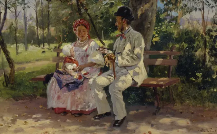 Framed Print : On the Boulevard, 1894. Artist: Makovsky, Vladimir Yegorovich (1846-1920) Framed Print : On the Boulevard, 1894. Artist: Makovsky, Vladimir Yegorovich (1846-1920)