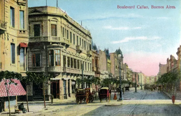 Framed Print : Boulevard Callao, Buenos Aires, Argentina, late 19th or early 20th century(?) Framed Print : Boulevard Callao, Buenos Aires, Argentina, late 19th or early 20th century(?)