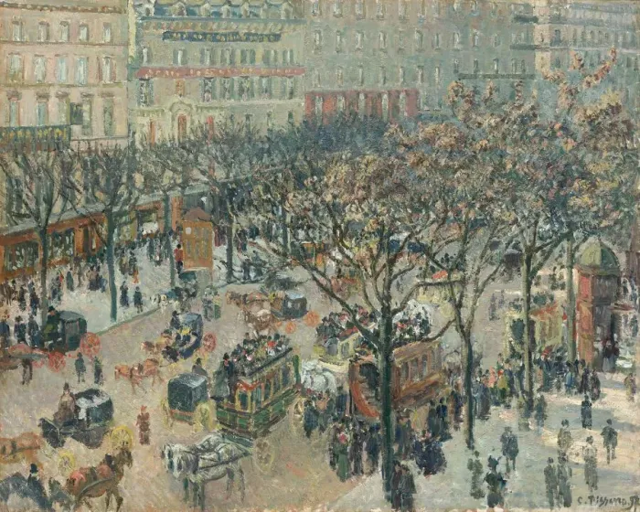 Framed Print : Boulevard des Italiens, Morning, Sunlight, 1897. Creator: Camille Pissarro Framed Print : Boulevard des Italiens, Morning, Sunlight, 1897. Creator: Camille Pissarro