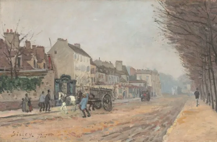 Framed Print : Boulevard Heloise, Argenteuil, 1872. Creator: Alfred Sisley Framed Print : Boulevard Heloise, Argenteuil, 1872. Creator: Alfred Sisley