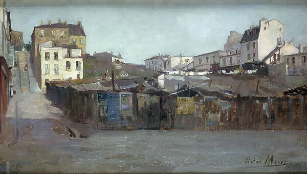Boulevard de la Villette, opposite rue Vicq-d'Azir, 1901. Creator: Victor Marec