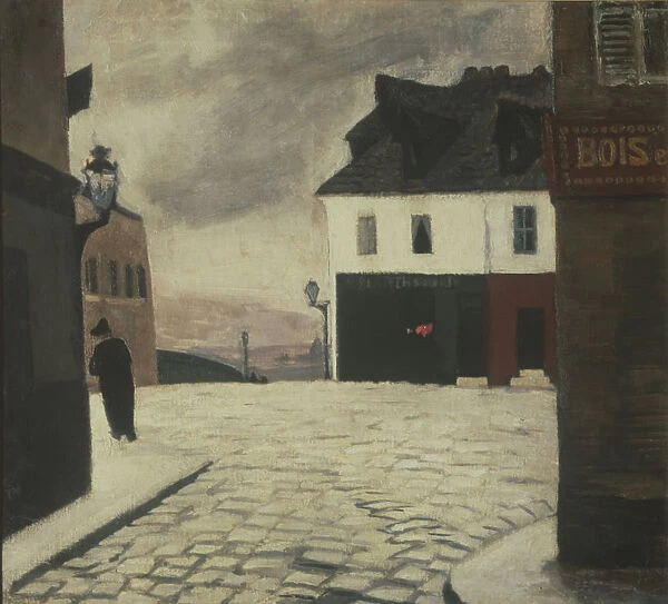 Boulevard Montmartre in Paris. Artist: Simonovich-Yefimova, Nina Yakovlevna (1877-1947)