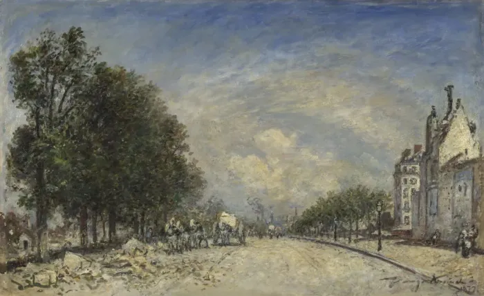 Framed Print : The Boulevard de Port-Royal, Paris, 1877. Artist: Jongkind, Johan Barthold (1819-1891) Framed Print : The Boulevard de Port-Royal, Paris, 1877. Artist: Jongkind, Johan Barthold (1819-1891)