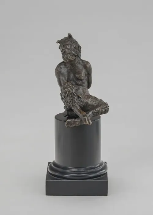 Framed Print : Bound Satyr. Creator: Andrea Briosco Framed Print : Bound Satyr. Creator: Andrea Briosco