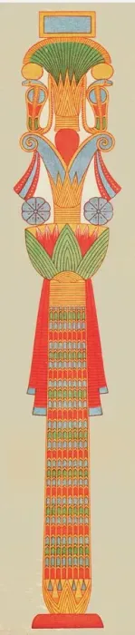 Framed Print : Bouquet capital, Thebes, Egypt, (1928). Creator: Unknown Framed Print : Bouquet capital, Thebes, Egypt, (1928). Creator: Unknown