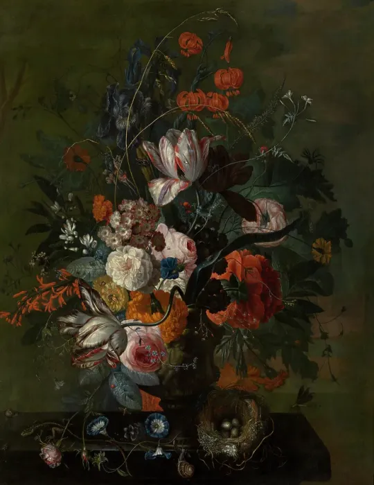 Framed Print : Bouquet of Flowers, c1710-1740. Creator: Jacob van Huysum Framed Print : Bouquet of Flowers, c1710-1740. Creator: Jacob van Huysum