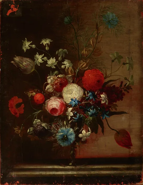 Framed Print : Bouquet of Flowers, turn of the 18th and 19th centuries. Creator: Unknown Framed Print : Bouquet of Flowers, turn of the 18th and 19th centuries. Creator: Unknown