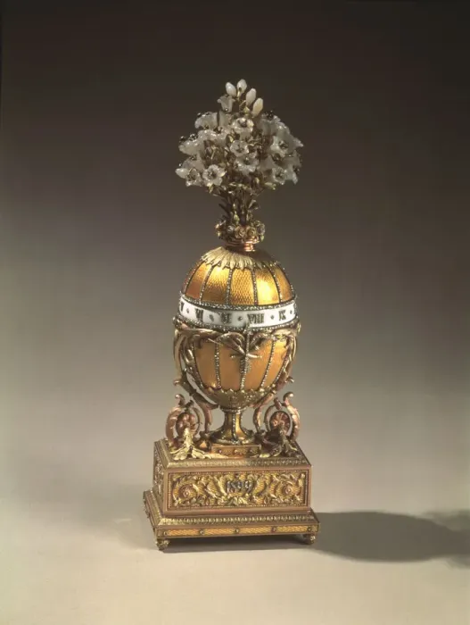 Framed Print : The Bouquet of Lilles Clock Egg (or the Madonna Lily Egg), 1899. Artist: Pershin, Michail, (Faberge manufacture) (19th century) Framed Print : The Bouquet of Lilles Clock Egg (or the Madonna Lily Egg), 1899. Artist: Pershin, Michail, (Faberge manufacture) (19th century)