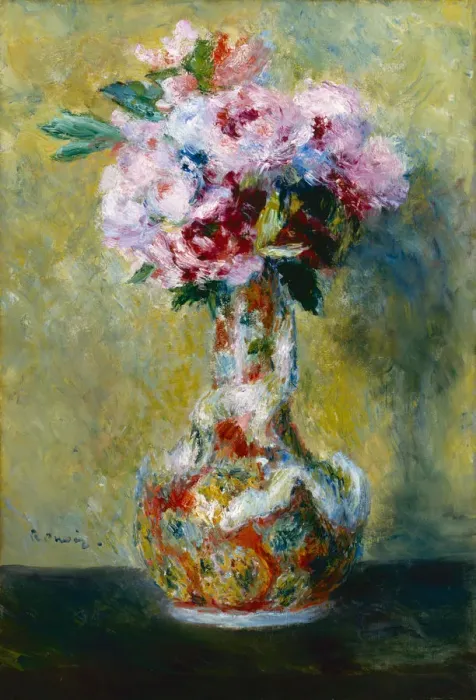Framed Print : Bouquet in a Vase, 1878. Artist: Renoir, Pierre Auguste (1841-1919) Framed Print : Bouquet in a Vase, 1878. Artist: Renoir, Pierre Auguste (1841-1919)