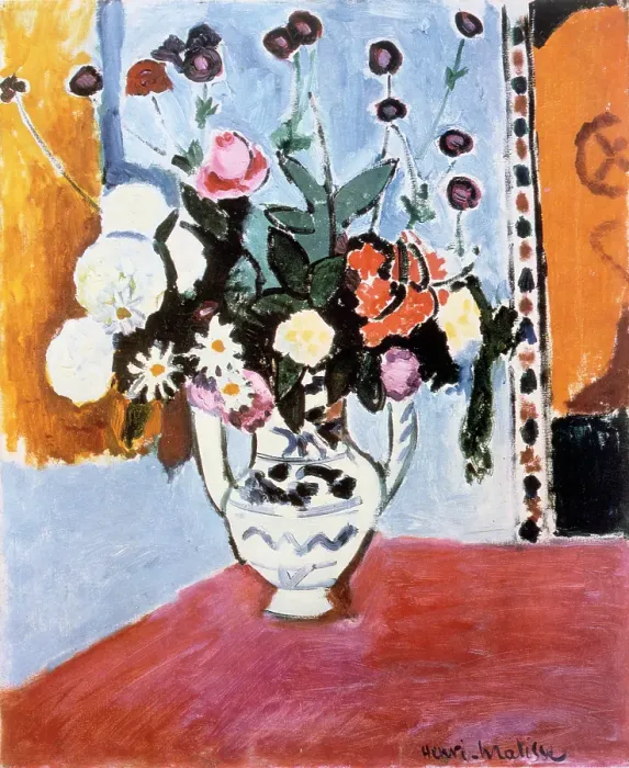 Framed Print : Bouquet, (Vase with Two Handles), 1907. Creator: Henri Matisse. Bouquet, (Vase with Two Handles), 1907. Creator: Henri Matisse Framed Print : Bouquet, (Vase with Two Handles), 1907. Creator: Henri Matisse. Bouquet, (Vase with Two Handles), 1907. Creator: Henri Matisse