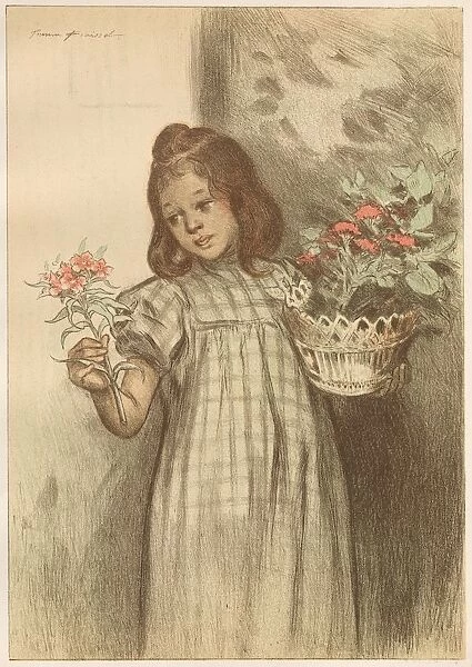 Bouquetiere, published 1899. Creator: Firmin Bouisset (French, 1859-1925); Imprimerie