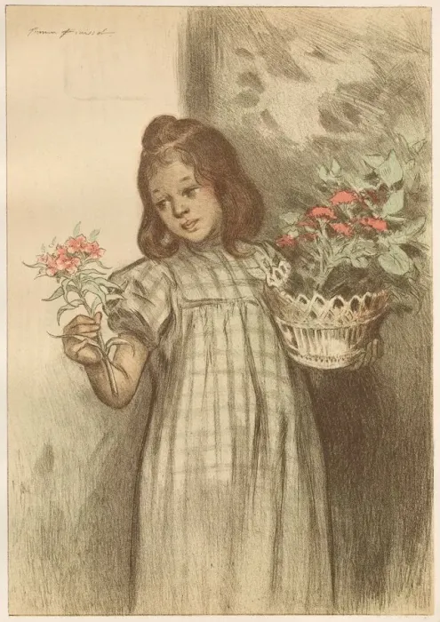 Framed Print : Bouquetiere, published 1899. Creator: Firmin Bouisset (French, 1859-1925); Imprimerie Framed Print : Bouquetiere, published 1899. Creator: Firmin Bouisset (French, 1859-1925); Imprimerie
