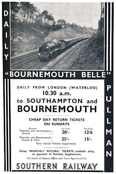 Bournemouth Belle - Southern Railway, 1936