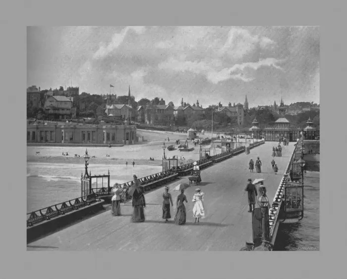 Framed Print : Bournemouth Pier, c1900. Artist: William James Reed Framed Print : Bournemouth Pier, c1900. Artist: William James Reed